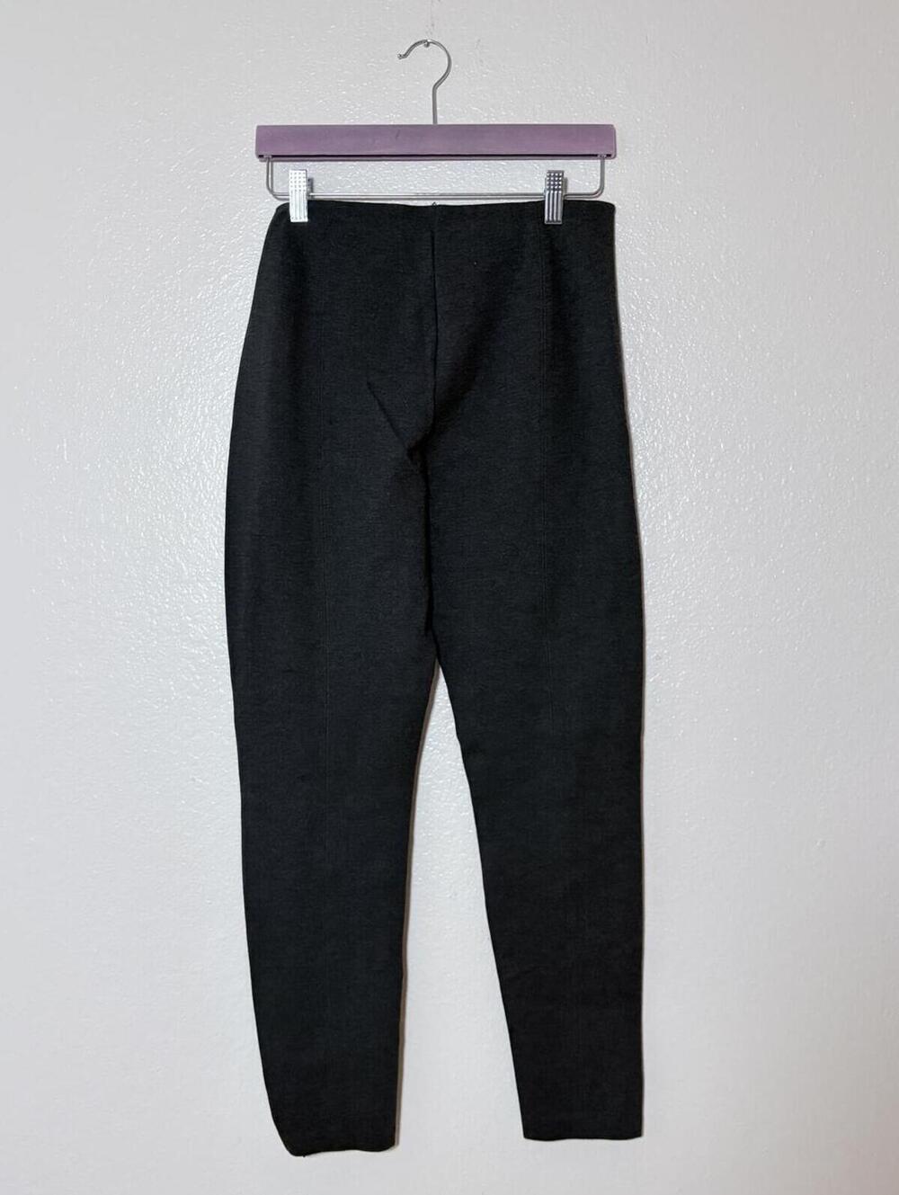Polo Ralph Lauren Charcoal Gray Slim Pull-On Pants Ankle Zip Size 10